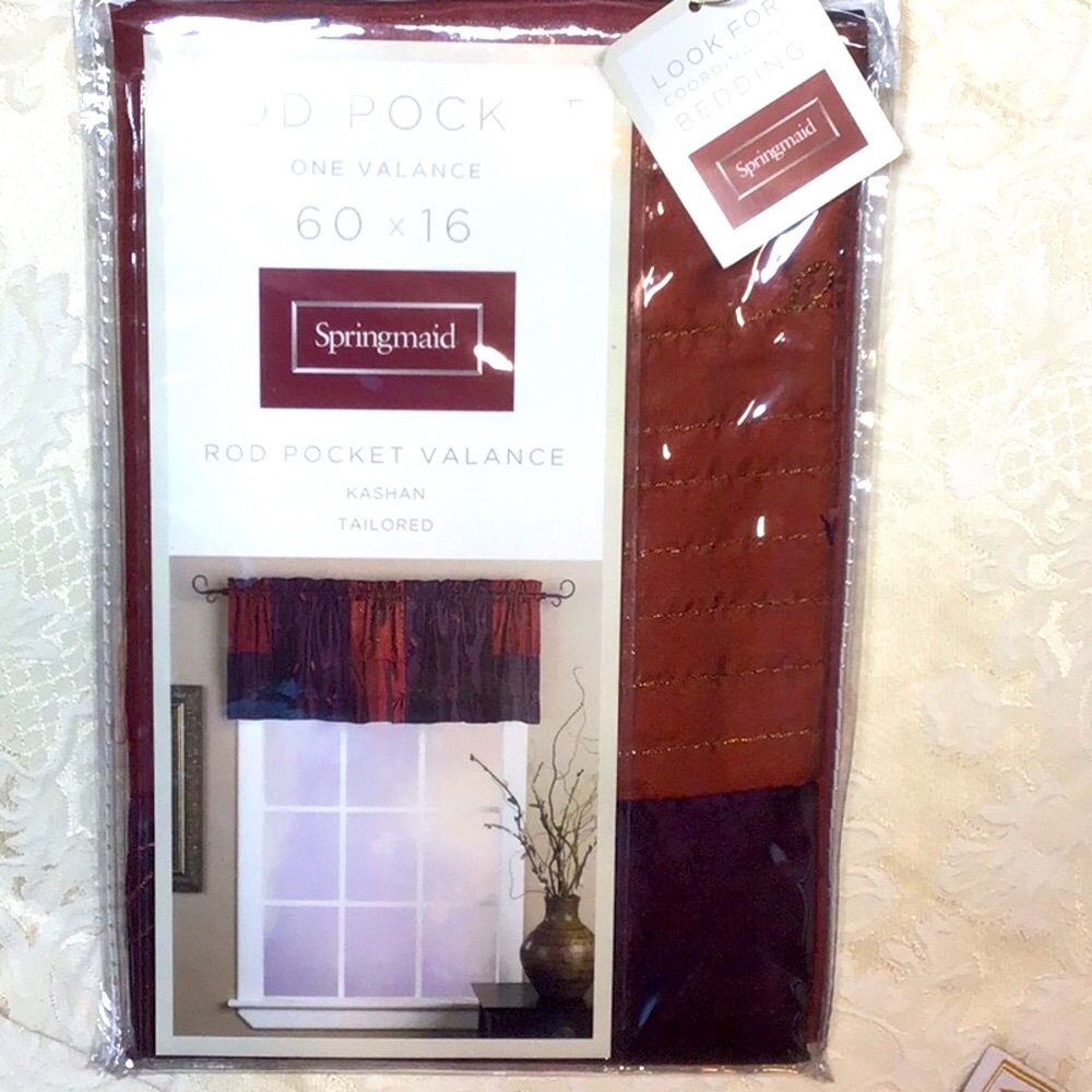 Springmaid ‘Kashan’ Rod Pocket Valance Jewel Tones